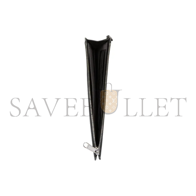 G*u*i inlaid logo grained leather clutch 768374 (28*22*3cm)